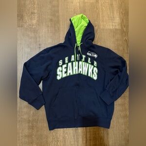 Mens NFL Seattle Seahawks Zip Up XL